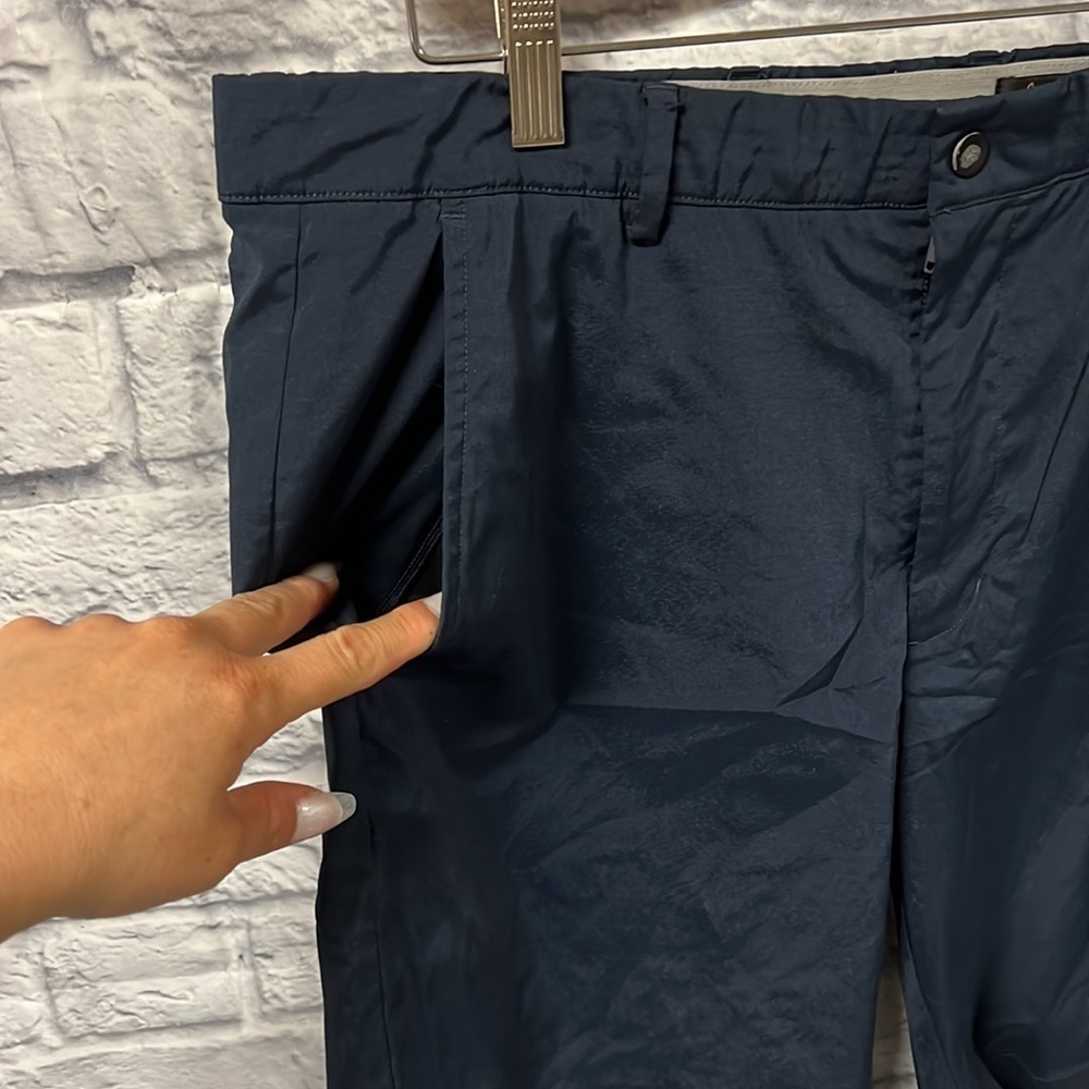 Greg Norman golf shorts | navy blue | size 34 - Picture 3 of 11